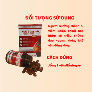 Viên Uống Bổ Khớp New Bone - Hạn Chế Thoái Hóa Khớp, Viêm Khớp, Tràn Dịch Khớp - Hộp 30 Viên