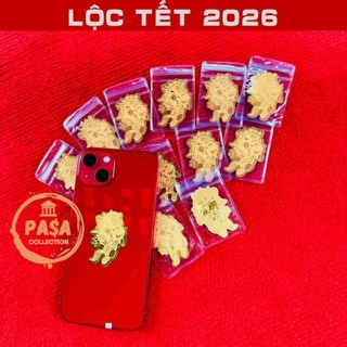 < Lộc Tết > Miếng Dán Ngựa Thần Tài và Thần tài Vàng, Miếng Dán 12 Con Giáp Hút Tài Lộc Dán Điện Thoại