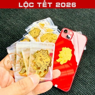 < Lộc Tết > Miếng Dán Ngựa Thần Tài và Thần tài Vàng, Miếng Dán 12 Con Giáp Hút Tài Lộc Dán Điện Thoại