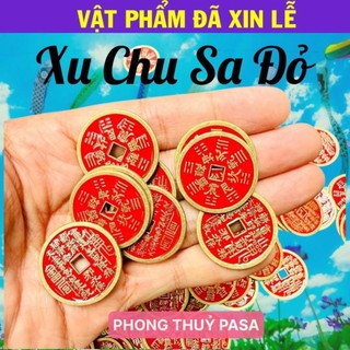< Lộc Tết > (đã khaii quanng) Đồng Xu Chu Sa Bát Tự Chân Ngôn Tinh Luyện