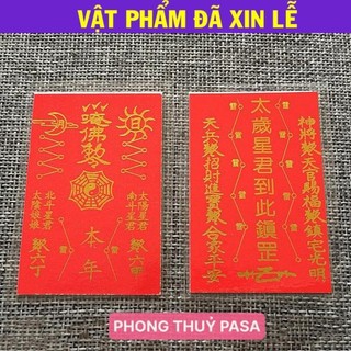 < Lộc Tết > Thẻ giấy ép plastic thái tuế đỏ siêu bền đẹp để ví, ốp điện thoại