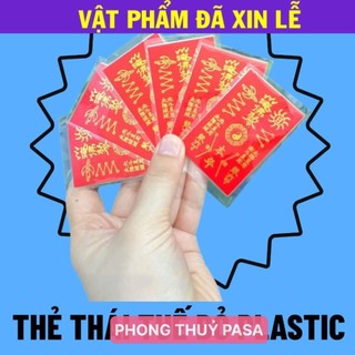 < Lộc Tết > Thẻ giấy ép plastic thái tuế đỏ siêu bền đẹp để ví, ốp điện thoại