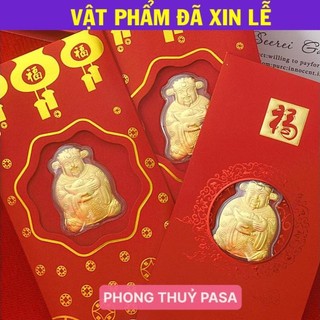 < Lộc Tết > [ComBo] 10 Lì Xì Thần Tài Mạ Vàng 24K, Bao Lì Xì May Mắn Rước Tài Lộc, Tết 2026