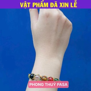 < Lộc Tết > Vòng tay dây đan đá ngũ sắc tây tạng may mắn cho nam và nữ