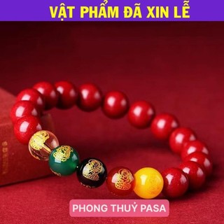 < Lộc Tết > Vòng tay Ngũ Lộ Thần Tài chu sa thu hút tài Lộc , bình an
