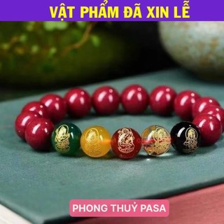 < Lộc Tết > Vòng tay Ngũ Lộ Thần Tài chu sa thu hút tài Lộc , bình an