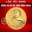 ⭐RƯỚC LỘC⭐ Đồng Xu Vàng Con Ngựa Úc Kỉ Niệm Kèm Túi Gấm