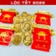 ⭐RƯỚC LỘC⭐ Lì Xì Tết Thỏi Xu Hình Con Ngựa Mạ Vàng Kèm Túi Lộc Phúc Cầu Được 2026