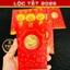 ⭐RƯỚC LỘC⭐ SET 10 Bao Lì Xì Mạ Vàng Hình Con Ngựa Tết 2026 làm quà tặng phong thủy Tết