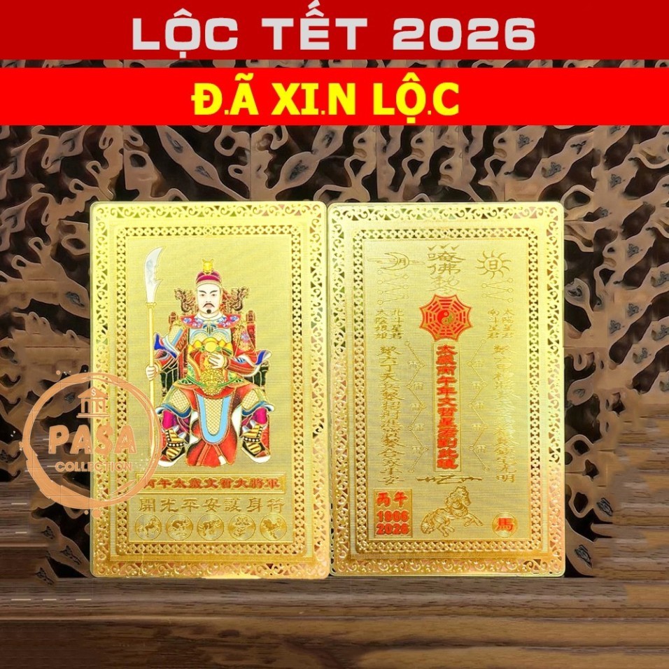 ⭐RƯỚC LỘC⭐ Kim Bài Thái Tuế 2026 BÍNH NGỌ Hóa Giải Phạm Thái Tuế Tuổi TÝ - SỬU - MÃO - NGỌ - DẬU ốp Điện Thoại, bỏ ví
