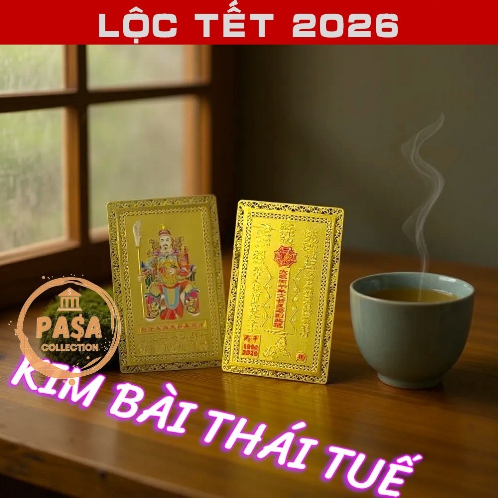 ⭐RƯỚC LỘC⭐ [bằng kim loại] KIM BÀI THÁI TUẾ NĂM 2026 DÀNH CHO CÁC TUỔI TÝ - SỬU - MÃO - NGỌ - DẬU