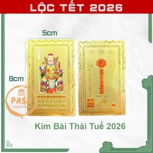 ⭐RƯỚC LỘC⭐ SỈ 100 THẺ KIM BÀI THÁI TUẾ 2026 CHO 5 TUỔI: TÝ - SỬU - MÃO - NGỌ - DẬU [bằng kim loại]