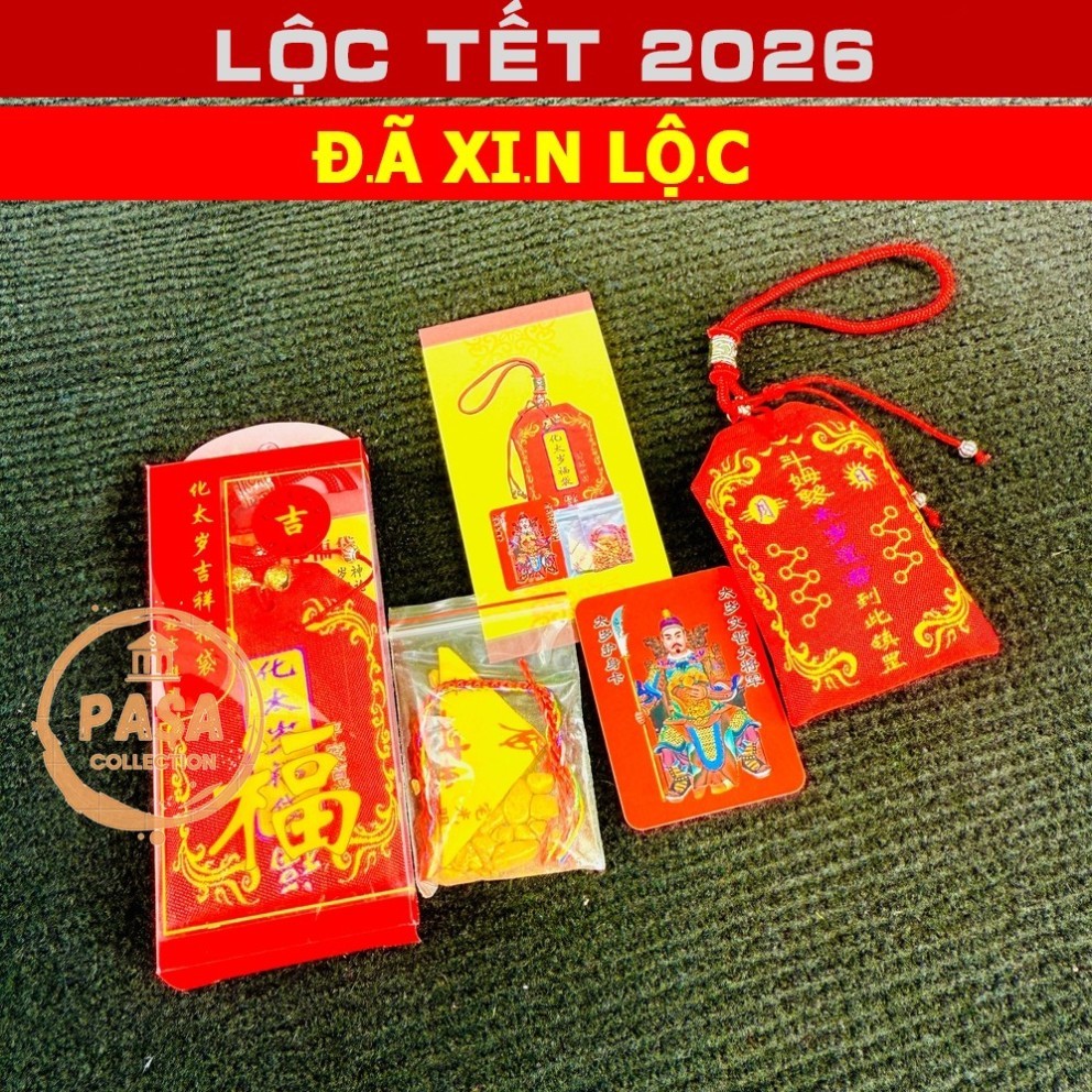 ⭐RƯỚC LỘC⭐ Túi Giải Thái Tuế 2026 cho các tuổi TÝ - SỬU - MÃO - NGỌ - DẬU