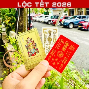 ⭐RƯỚC LỘC⭐ (ĐÃ THỈ.NH) Sét 3 Món Thái Tuế 2026 : Kim Bài Thái Tuế - Phù Thái Tuế Bình an May mắn
