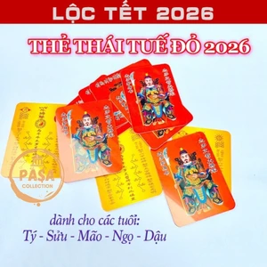 ⭐RƯỚC LỘC⭐ COMBO 10 Thẻ kim bài thái tuế 2026 [bằng plastic]