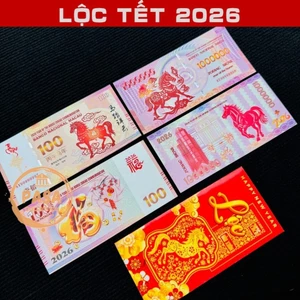 ⭐RƯỚC LỘC⭐ Bộ 2 Tiền Hình Con Ngựa Macao Lưu Niệm Tết - tặng bao lì xì