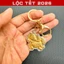 ⭐RƯỚC LỘC⭐ (10 CÁI) Móc Khóa Hình Ngựa Vàng Khai Lộc Thần Tài Mạ vàng Cao Cấp Treo Oto - Xe Máy Phong Thủy May Mắn