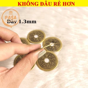 ⭐RƯỚC LỘC⭐ Đồng Xu Giải Thái Tuế - Xu Áp Thái Tuế Bằng Đồng 4cm - ĐÃ KHAII QUANNG