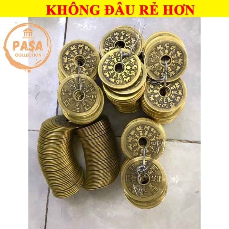 ⭐RƯỚC LỘC⭐ Đồng Xu Giải Thái Tuế - Xu Áp Thái Tuế Bằng Đồng 4cm - ĐÃ KHAII QUANNG