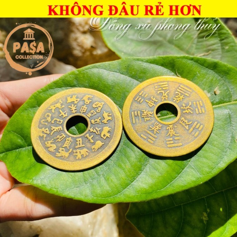 ⭐RƯỚC LỘC⭐ Đồng Xu Giải Thái Tuế - Xu Áp Thái Tuế Bằng Đồng 4cm - ĐÃ KHAII QUANNG