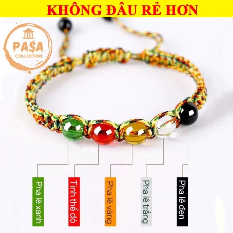 ⭐RƯỚC LỘC⭐ VÒNG TAY NGŨ SẮC CÂN BẰNG NGŨ HÀNH - Mang đến may mắn, tài lộc