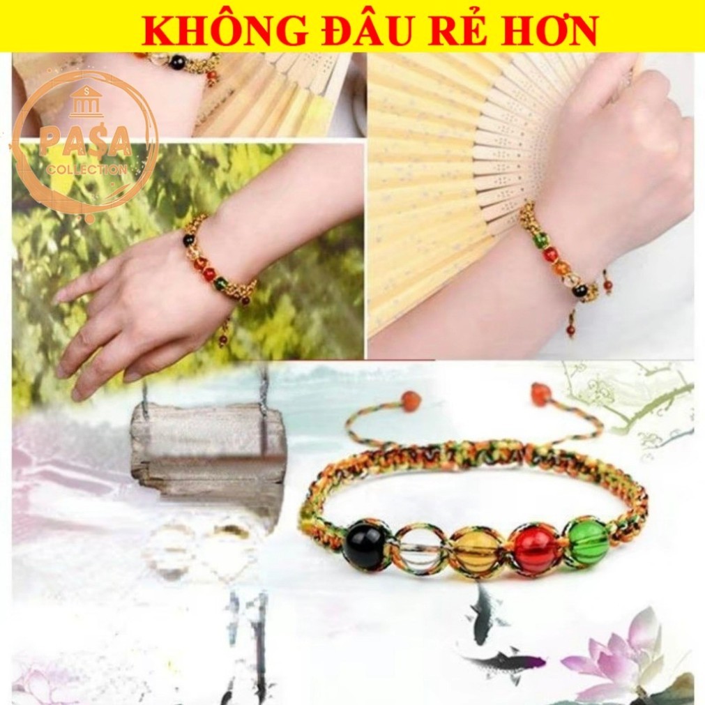 ⭐RƯỚC LỘC⭐ VÒNG TAY NGŨ SẮC CÂN BẰNG NGŨ HÀNH - Mang đến may mắn, tài lộc