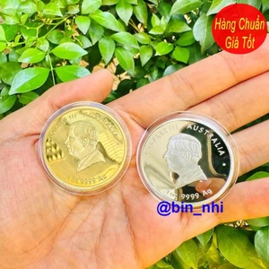 <RẺ HƠN NÈ> CẶP ĐỒNG XU ÚC MẠ VÀNG MẠ BẠC 2026 HÌNH CON NGỰA - Bính Ngọ