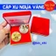 <RẺ HƠN NÈ> Hộp 2 Đồng Xu Hình Con Ngựa Vàng - Bạc từ Úc lì xì Tết sang trọng - đi cùng túi gấm đỏ sang chảnh