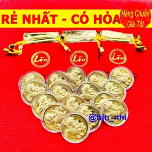 <RẺ HƠN NÈ> COMBO 10 Thỏi Ngựa Thần Tài Mạ Vàng 24k Kèm Túi Phúc Lộc Phong Thủy May Mắn Làm Quà Tặng Ý Nghĩa