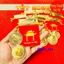 <RẺ HƠN NÈ> COMBO 100 Thỏi Xu Ngựa Vàng Thần Tài may mắn tài lộc kèm túi Nhung trang trọng biếu tặng, Lì Xì Tết