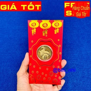 <RẺ HƠN NÈ> Bao Lì Xì Ngựa Vàng 2026 , Bao lì xì Thần Tài quà tặng phong thủy, may mắn, tài lộc, Tết