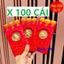 <RẺ HƠN NÈ> COMBO 100 Bao Lì Xì Mạ Vàng Con Ngựa 2026 (3 mẫu của năm Bính Ngọ ) - Bao Lì Xì Thần Tài Vàng May mắn