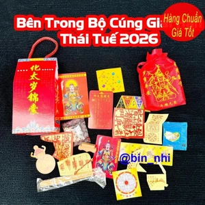 <RẺ HƠN NÈ> TRỌN BỘ CÚNG THÁI TUẾ 2026 dành cho các tuổi TÝ - SỬU - MÃO - NGỌ - DẬU - có kèm HƯỚNG DẪN