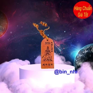 <RẺ HƠN NÈ> Móc khóa Thái Tuế 2026 bằng gỗ , dành cho 5 con giáp TÝ - SỬU - MÃO - NGỌ - DẬU