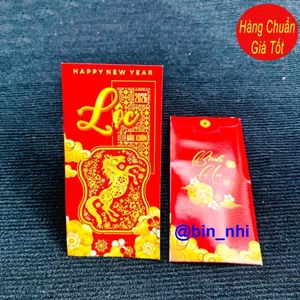<RẺ HƠN NÈ> Combo 100 Bao Lì Xì Tết 2026 Chữ Lộc , Bao lì xì hình Ngựa Bính Ngọ