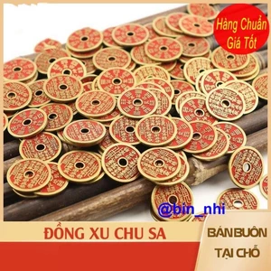 <RẺ HƠN NÈ> SỈ 100 Đồng Xu Chu Sa Hợp Kim Mới 2026 - LOẠI 1
