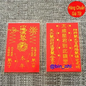 <RẺ HƠN NÈ> Thẻ giấy ép plastic thái tuế đỏ siêu bền đẹp để ví, ốp điện thoại