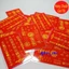 <RẺ HƠN NÈ> 10 Thẻ giấy đỏ ép plastic dùng để ví, ốp điện thoại ( thẻ thái tuế đỏ )