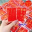 <RẺ HƠN NÈ> 10 Thẻ giấy đỏ ép plastic dùng để ví, ốp điện thoại ( thẻ thái tuế đỏ )