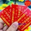 <RẺ HƠN NÈ> 10 Thẻ giấy đỏ ép plastic dùng để ví, ốp điện thoại ( thẻ thái tuế đỏ )