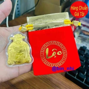<RẺ HƠN NÈ> Thỏi Thần Tài Vàng 24k Cao Cấp Kèm Túi Gấm Phúc Lộc Phong Thủy May Mắn làm quà tặng vô cùng ý nghĩa