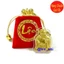 <RẺ HƠN NÈ> Thỏi Ông Thần Tài Mạ Vàng Tặng Túi Gấm Nhung Phúc Lộc - Vía Ông Thần Tài Phong Thủy May Mắn