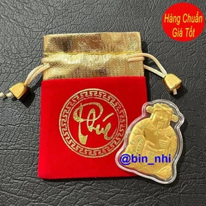 <RẺ HƠN NÈ> Thỏi Ông Thần Tài Vàng Cao Cấp Tặng Túi Gấm Nhung Phúc Lộc - Ngày Vía Thần Tài Phong Thủy May Mắn