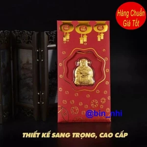 <RẺ HƠN NÈ> Bao Lì Xì Thần Tài mạ vàng may mắn , lộc vía thần tài mùng 10 Tết