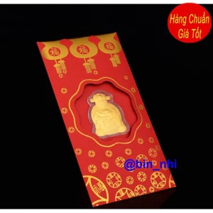 <RẺ HƠN NÈ> COMBO 10 Bao Lixi Thần Tài / Lì Xì Mạ Vàng Chiêu Tài Lộc May Mắn