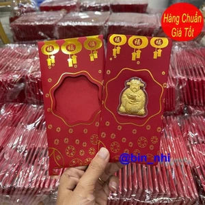 <RẺ HƠN NÈ> Combo 10 Bao Lì Xì Thần Tài , Lì xì thần tài đỏ mạ vàng may mắn tài lộc ngày vía thần tài tết 2026