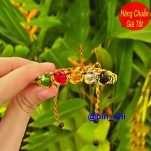 <RẺ HƠN NÈ> Vòng tay dây đan đá ngũ sắc tây tạng may mắn cho nam và nữ