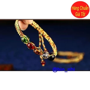 <RẺ HƠN NÈ> Vòng tay chỉ ngũ sắc - làm quà tặng, tán lộc cho khách hàng, tín chủ