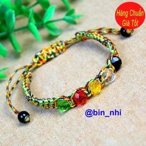<RẺ HƠN NÈ> Vòng ngũ sắc phối 5 đá ngũ hành bình an may mắn, vòng tay phong thuỷ cao cấp