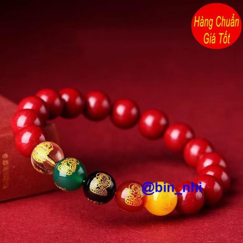 <RẺ HƠN NÈ> Vòng tay Ngũ Lộ Thần Tài chu sa thu hút tài Lộc , bình an